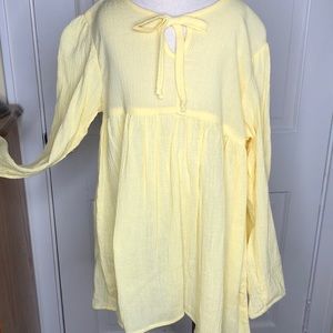 CWD Kids yellow gauzy swimsuit cover-up size 10/12